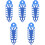 5Pcs Front Shock Absorber Protector Sleeve For Motorcycle 5