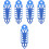 5Pcs Front Shock Absorber Protector Sleeve For Motorcycle 6