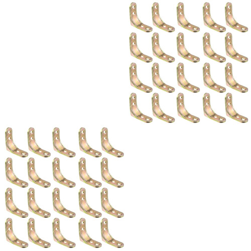 40 Pcs Corner Brace L Bracket Heavy Duty Right Angle Joint Fastener 2