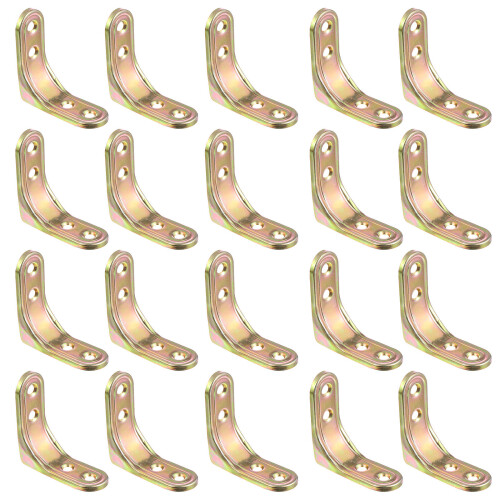 40 Pcs Corner Brace L Bracket Heavy Duty Right Angle Joint Fastener