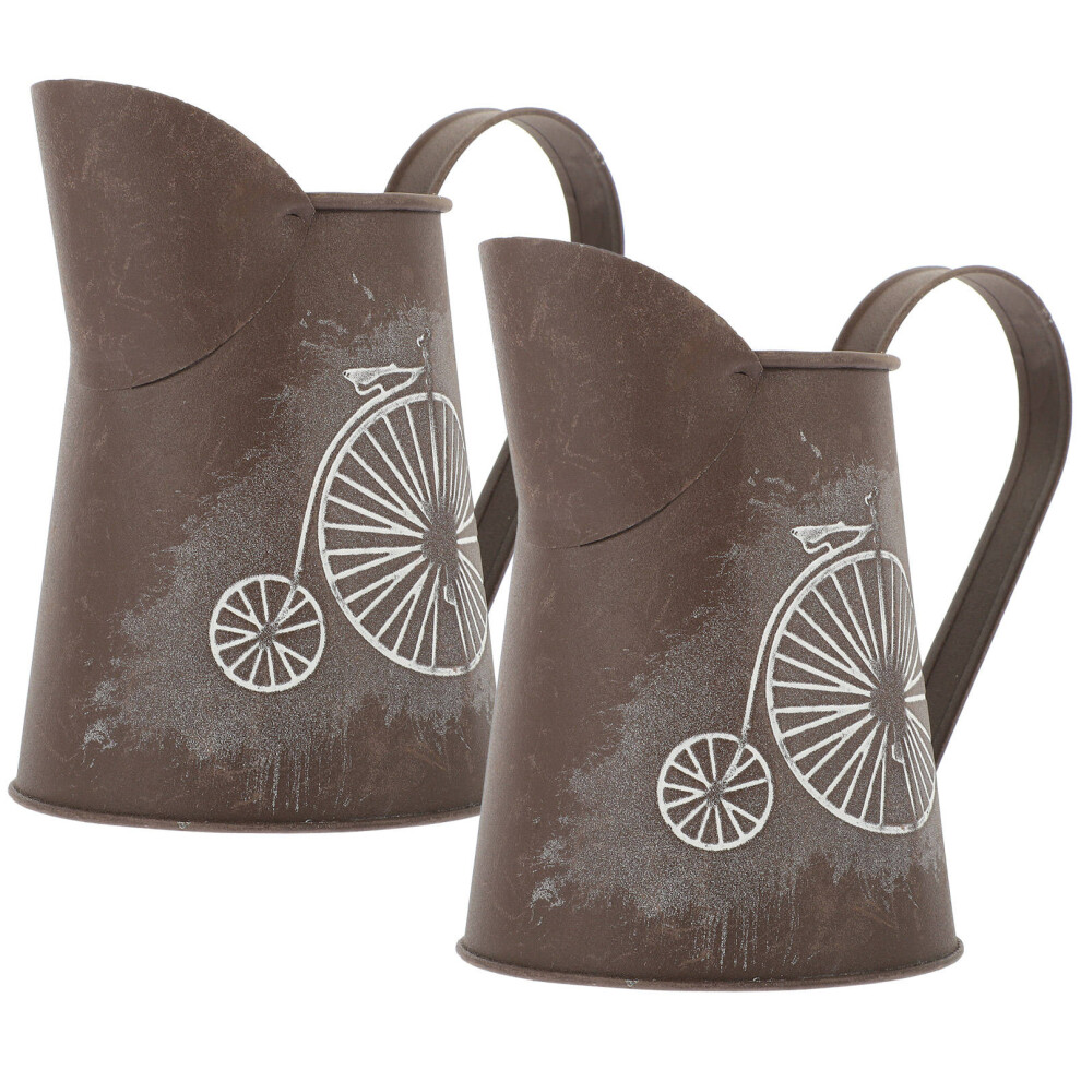 4 Pcs Vintage Metal Flower Vase Rustic Bucket For Dried Flowers Home-image-OPC-PKYR8C5-NEW