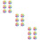 180 Pcs Mini Blank Monochromatic Envelopes Assorted Colors 9