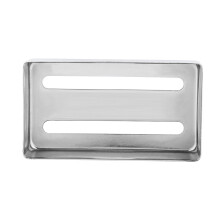 Brass Humbucker Pickup Abdeckung für E-Gitarren Silber Zwei-Schlitz Gitarrenkoffer