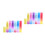 12 Pcs 5ml Empty Rainbow Spray Bottle Gradient Glass Perfume Dispenser 10