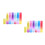 12 Pcs 5ml Empty Rainbow Spray Bottle Gradient Glass Perfume Dispenser 5