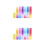 12 Pcs 5ml Empty Rainbow Spray Bottle Gradient Glass Perfume Dispenser 9