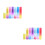 12 Pcs 5ml Empty Rainbow Spray Bottle Gradient Glass Perfume Dispenser 7