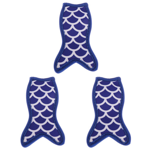 3Pcs Tail Popsicle Holders With Stitched Edges For Kids 1
