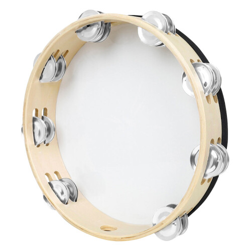 4Pcs Tambourine Hand Held Drum Double Beginners Kids 1