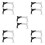10 Pcs Ruler Grip With Strong Suction Cup For Quilting Sewing 10