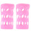2 Pcs Silicone Milk Bottle Sleeve Durable Feeding Case Pink 3