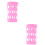 2 Pcs Silicone Milk Bottle Sleeve Durable Feeding Case Pink 7
