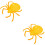 2Pcs Spider Shape Dessert Tray Food Serving Fruit Holder 8