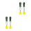 2 Pairs Climbing Pull Up Hold Grips Straps Non Skid Strength Trainer 3