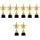 8 Pcs Trophy Decor For Celebration And Student Award Ceremony 5