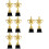 8 Pcs Trophy Decor For Celebration And Student Award Ceremony 9