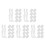 50 Pcs Backpack Rain Cover Transparent Waterproof Lightweight Portable 9