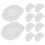 50 Pcs Backpack Rain Cover Transparent Waterproof Lightweight Portable 3