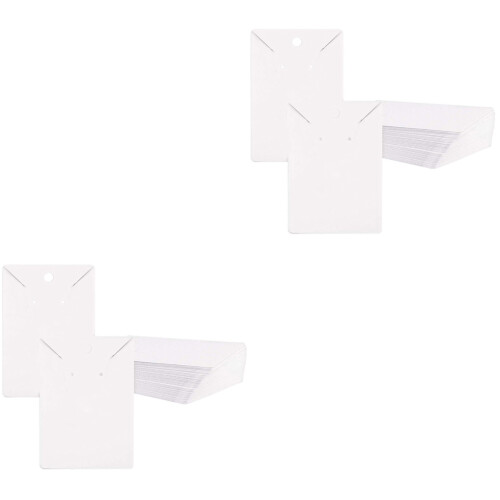 2Ensembles Cartes D'exposition Boucles D'oreilles Kraft Papier 2