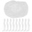 50 Pcs Backpack Rain Cover Transparent Waterproof Lightweight Portable 2