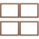 4Pcs Glass Display Frame With Specimen Holder 8 Inch Double Sided 7