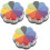 3Pièces Encreurs Couleurs Assorties Pour 5