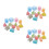 6 Sets Transparent Geometry Teaching Models 3D Shapes For Kids 7