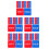 100 Pcs Self Stick Waterproof Hot Cold Water Labels Red Blue 9