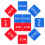 100 Pcs Self Stick Waterproof Hot Cold Water Labels Red Blue 2