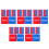 100 Pcs Self Stick Waterproof Hot Cold Water Labels Red Blue 4