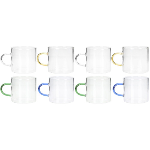 8 Pcs Glass Tea Cup For Home Tea House 1
