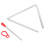 4 Sets Musical Triangle Steel Percussion With Striker For Kids 2