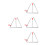 4 Sets Musical Triangle Steel Percussion With Striker For Kids 4