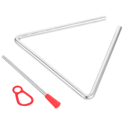 4 Sets Musical Triangle Steel Percussion With Striker For Kids 2
