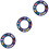 3Pièces Stockage Bobbin Bleu Silicone Anti-Emmêlement Compact 5