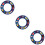 3Pièces Stockage Bobbin Bleu Silicone Anti-Emmêlement Compact 9