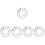 5Pcs Car Truck Wheel Hub Spacer Replacement Hub Centric 7