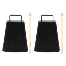 2 Sets Metal Cowbell Instrument For Sports Events With Clear Sound