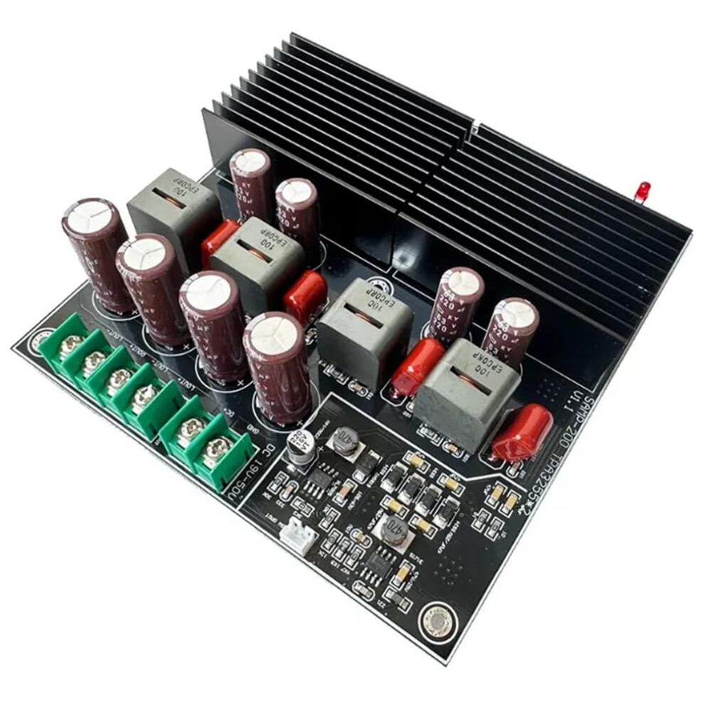 Samp-200 Tpa3255 Stereo Amplifier Board, Dual Core, 2 Channel, 600W+600W Class D Digital Power, Tl072 Op Amp 9393856207466