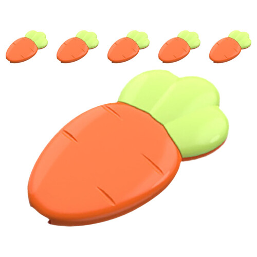 24 Pcs Plastic Carrot Shape Cloth Diaper Pins With Locking Closures 1