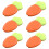 24 Pcs Plastic Carrot Shape Cloth Diaper Pins With Locking Closures 1