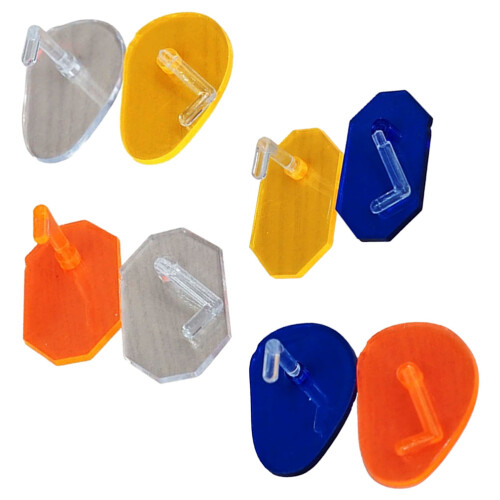 24 Pcs Plastic Nail Art Display Stand For Practice And DIY 1