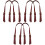 6 Pcs Synthetic Handbag Handles Durable Tote Replacement Strap 3