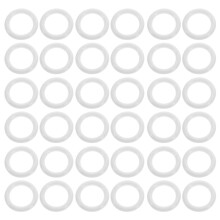 500 Pcs Curtain Grommet Rings Eyelets Plastic For Window Drapery