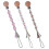 9 Pcs Teether Holder Toy Strap For Baby Pacifier 10