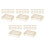 100Pcs Plastic Queen Rearing Cage Beekeeping Tool Beige Ventilated Box 7