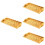 4Pcs Fruit Serving Tray Decorative Metal Rectangle Storage Tray 8