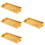 4Pcs Fruit Serving Tray Decorative Metal Rectangle Storage Tray 9
