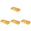4Pcs Fruit Serving Tray Decorative Metal Rectangle Storage Tray 4