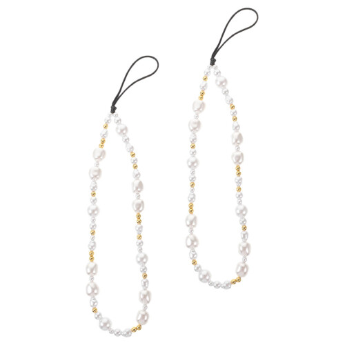 4 Pcs Beaded Phone Charms Chain Strap For Women Cases 2